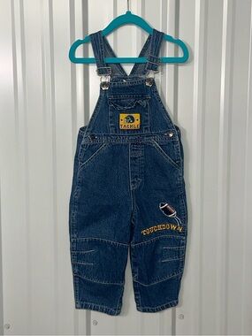 Infant Vintage Denim Bib Overalls Cottagecore Farmcore Classic Baby Jean Romper